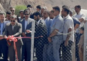 افتتاح طرح آبیاری نوین در سطح ۱۲۳ هکتار