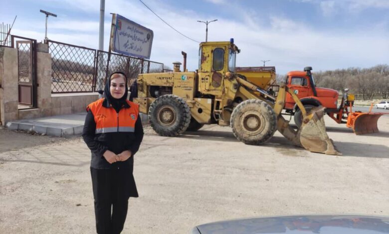 انتصاب یک بانو بعنوان رییس راهداری یک شهرستان در فارس