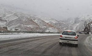 بارش برف و باران در ۳۴ محور اصلی فارس