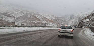 بارش برف و باران در ۳۴ محور اصلی فارس